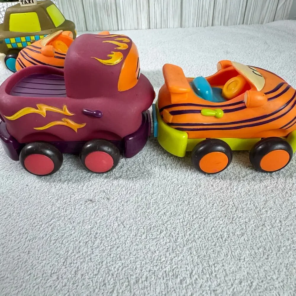 B. toys – Soft Vehicles Pull Back‎ Cars – Durable and Safe Toy Cars for Toddlers